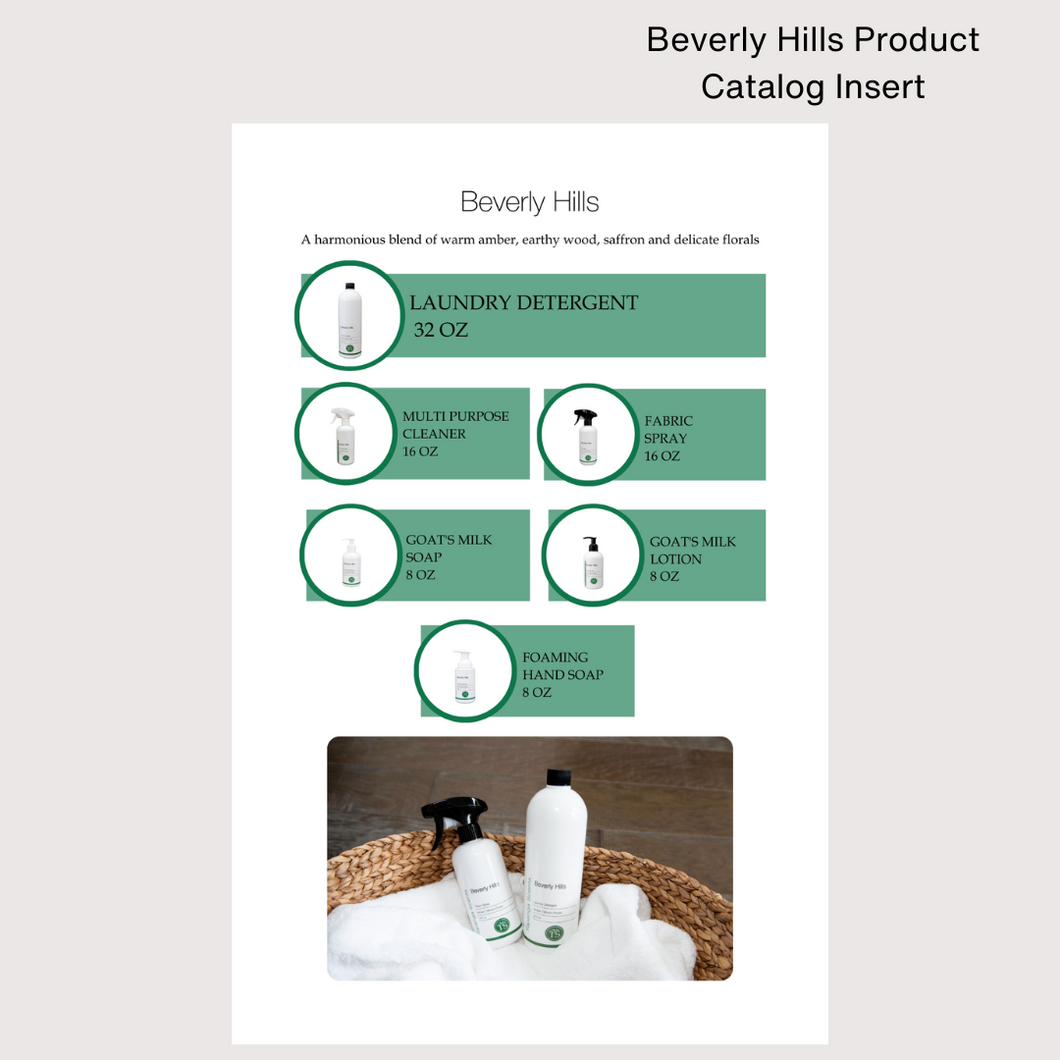 Beverly Hills Product Catalog Inserts