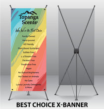 Load image into Gallery viewer, &quot;Best Choice&quot; X-Banner With Stand
